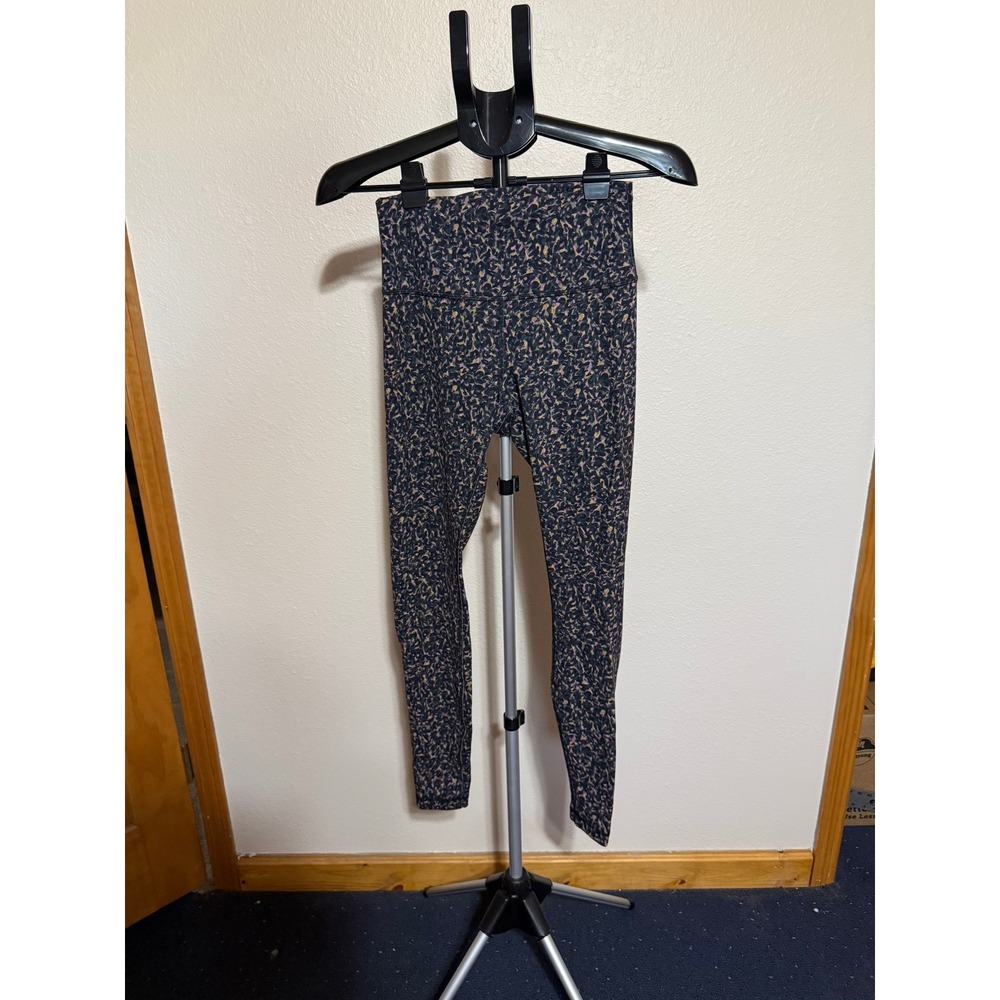 Lululemon High Rise Leggings Multi Color Leopard Camo Print Athletic Tights 28in
